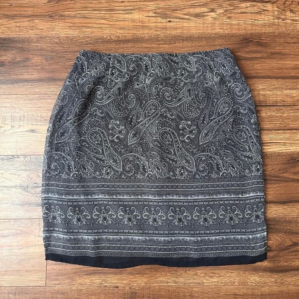 Beechers Brook‎ Vintage Paisley Skirt Lightweight Flowy Women 14 Indie Grunge